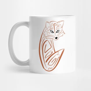 Geometric Fox Mug